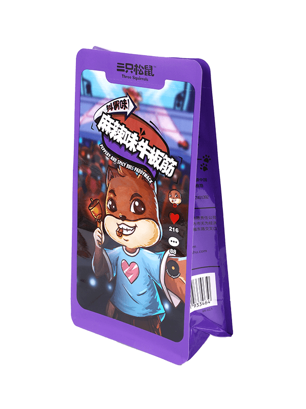 Op maat gemaakte plastic zak voor het verpakken van voedsel